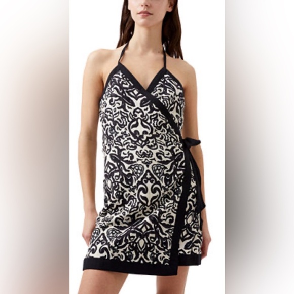 French Connection Dresses & Skirts - French Connection Cristyn Birdie Linen Wrap Dress | EUC | Sz 4